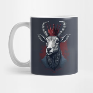 Goat King With Crown Mug